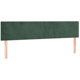 vidaXL Uzglavlje 2 kom tamnozeleni 100x5x78/88 cm baršunasti | shoptok.hr