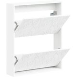  Ormar za cipele na zidu DELFT 71 x 17 x 86 cm Konstruirano drvo - Bijela | shoptok.hr