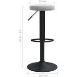  Barski stolčki 2 kosa svetlo siv žamet, (20817446) | Shoptok.si