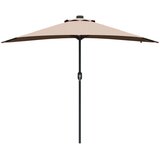  Vrtni suncobran Sivo-smeđa 294 x 150 x 223 cm Poliester i čelik | shoptok.hr