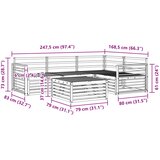  Set vanjskih sofa 5 kom. Prirodna Čvrsto drvo akacije | shoptok.hr