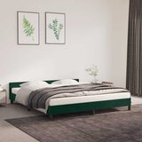  Okvir za krevet bez madraca tamnozeleni 180x200 cm baršunasti | shoptok.hr