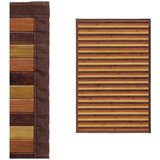 Casa Selección Gorčično rumena/rjava bambusova preproga 60x90 cm – | Shoptok.si