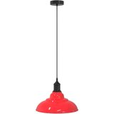 VISILICA podesiva po visini E27 sjaj crvena Ø 31 cm metal | shoptok.hr