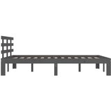  Za krevet od masivnog drva sivi 200 x 200 cm | shoptok.hr