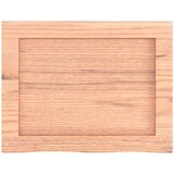  Kupaonska radna ploča svjetlosmeđa 40x30x(2-6) cm masivno drvo | shoptok.hr