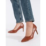 SEASTAR Brown stiletto pumps | Shoptok.si