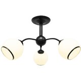 Candellux Lighting Crno-bijela stropna svjetiljka sa staklenim sjenilom 56x56 cm Marinen – | shoptok.hr