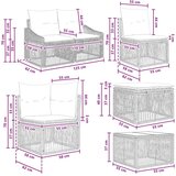  Sjedeća garnitura za vrt 9 pcs Crna poliratan | shoptok.hr