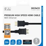 Premium High Speed HDMI Kabel 4K UHD, 2m, Crni