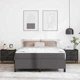  Krevetna konstrukcija Tamno siva 140 x 190 cm tkanina | shoptok.hr