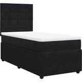 vidaXL spring krevet s madracem crni 100x200 cm baršunasti | shoptok.hr