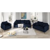 Ropez Tamno plava sofa od šenila 140 cm Freya – | shoptok.hr
