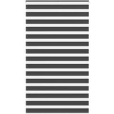vidaXL Zavjesa zebra crna 135x200 cm širina tkanine 130,9 cm poliester | shoptok.hr