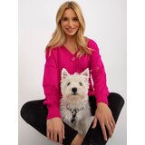 RUE PARIS Cardigan-LC-SW-8042.08X-Fuchsia | Shoptok.si