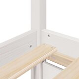  Posteljni okvir s predali bel 180x200 cm trdna borovina | Shoptok.si
