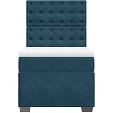Box spring krevet s madracem plavi 80 x 200 cm baršunasti | Eponuda.com