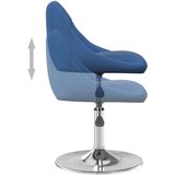 vidaXL Vrtljivi jedilni stoli 4 kosi moder žamet | Shoptok.si