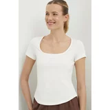 Reebok Classic Kratka majica Wardrobe Essentials ženska, bež barva, 100076094