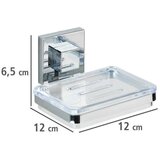 Wenko Plastičan samoljepljiv set pribora za kupaonicu u sjajno srebrnoj boji Quadro – | shoptok.hr