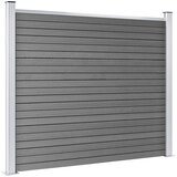  Set panela za ogradu WPC 526 x 146 cm sivi | shoptok.hr