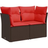  | Vrtni kauč | s jastukom Smeđa 124 x 62 x 69 cm poliratan | shoptok.hr