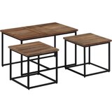  Komplet klubskih mizic 3-delni trdna tikovina | Shoptok.si
