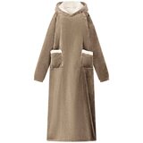  Deka majica s kapuljačom Kamel L Flis i flanel | shoptok.hr