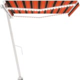  Tenda na ručno uvlačenje LED 450 x 300 cm narančasto-smeđa | shoptok.hr