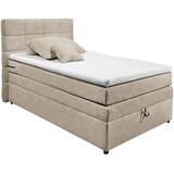 MID.YOU POSTELJA BOXSPRING 120 cm x 200 cm , tekstil peščene barve | Shoptok.si