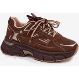 Boto Women's Sports Sneakers With Double Lacing Chocolate Annelie | shoptok.hr