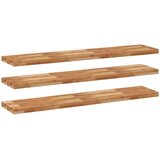  Plutajuće police 3kom s uljnim premazom 120x30x4cm drvo bagrema | shoptok.hr