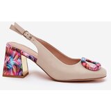 S. BARSKI Leather Women's Heeled Sandals D&A | shoptok.hr