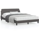 vidaXL Okvir za krevet s uzglavljem sivi 140x200 cm od umjetne kože Cijene
