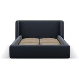 Windsor & Co Sofas Temno modra oblazinjena zakonska postelja s prostorom za shranjevanje z letvenim dnom 180x200 cm Jason – | Shoptok.si