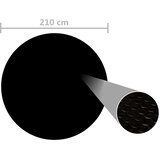  Pokrivalo za bazen črno 210 cm PE | Shoptok.si