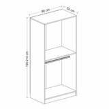 Hanah home Ormar Kale Chain-210, 90x210x52 cm, Bijeli | Eponuda.ba