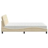 vidaXL Krevet s madracem krem 120 x 200 cm od tkanine | shoptok.hr