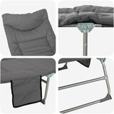  Sklopiva ležaljka s jastukom 2 pcs Antracit | shoptok.hr