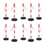  Set stupova s lancima 10 m plastični lanac | Eponuda.com