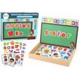 set of educational magnetic puzzles with a multifunctional board