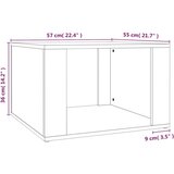vidaXL Nočna omarica siva sonoma 57x55x36 cm inženirski les | Shoptok.si