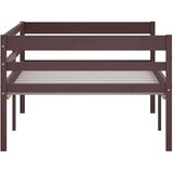  Posteljni okvir temno rjav iz trdne borovine 90x200 cm, (20644669) | Shoptok.si
