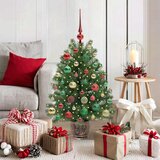 Umjetno božićno drvce s 150 LED svjetlima Zelena 95 cm PE i PVC | shoptok.hr