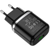 hoco. Zidni punjač Special (N3) - USB-A 18W 3A s kabelom USB-A na USB Type-C 1m - crni | shoptok.hr