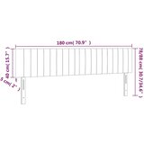  LED uzglavlje tamnoplavo 180x5x78/88 cm baršunasto | shoptok.hr