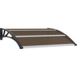  Nadstrešnica za vrata crna 120 x 100 cm PC | shoptok.hr