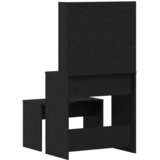  Set toaletnog stolića 2 pcs Crni hrast Konstruirano drvo | shoptok.hr