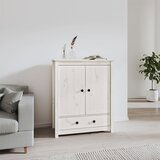 The Living Store Visoka omarica bela 83x41,5x100 cm trdna borovina - Visoka Omarica, (21435408) | Shoptok.si