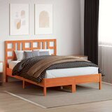 vidaXL Vzglavje voščeno rjava 150 cm trdna borovina | Shoptok.si